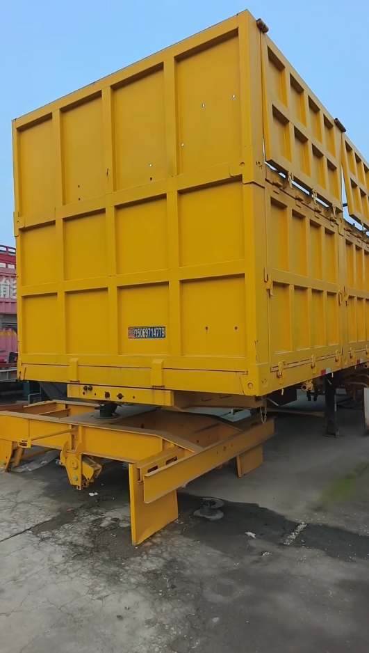 12.8m Heavy Side Tipper Semi Trailer, 4 Axle / Optional 3 Axle, Powder Coated Export Stock Cheap Clearance