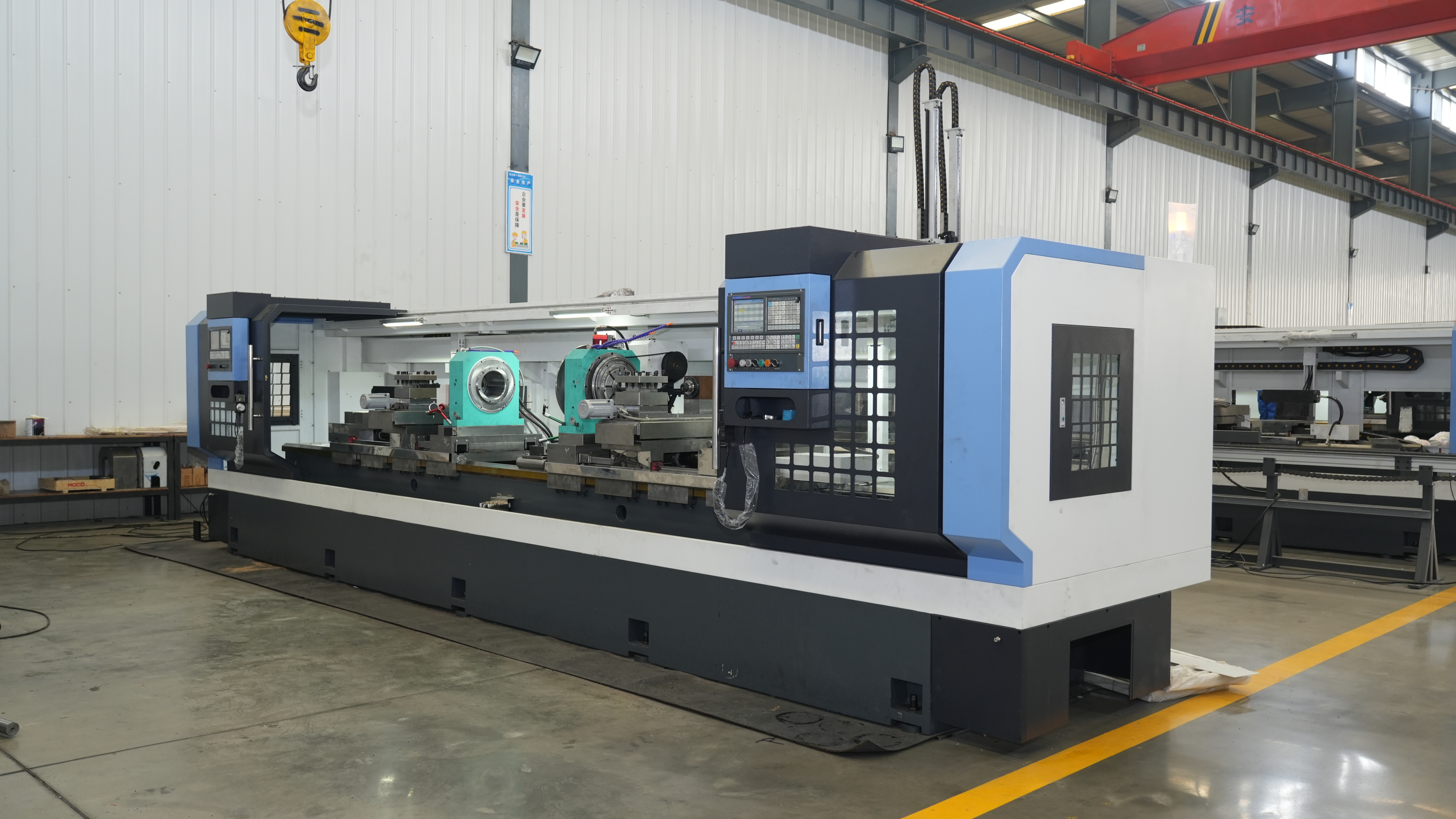 HX-70300-160 Dual-spindle CNC Lathe, Horizontal Flat Bed 4-axis Linkage Machining Equipment