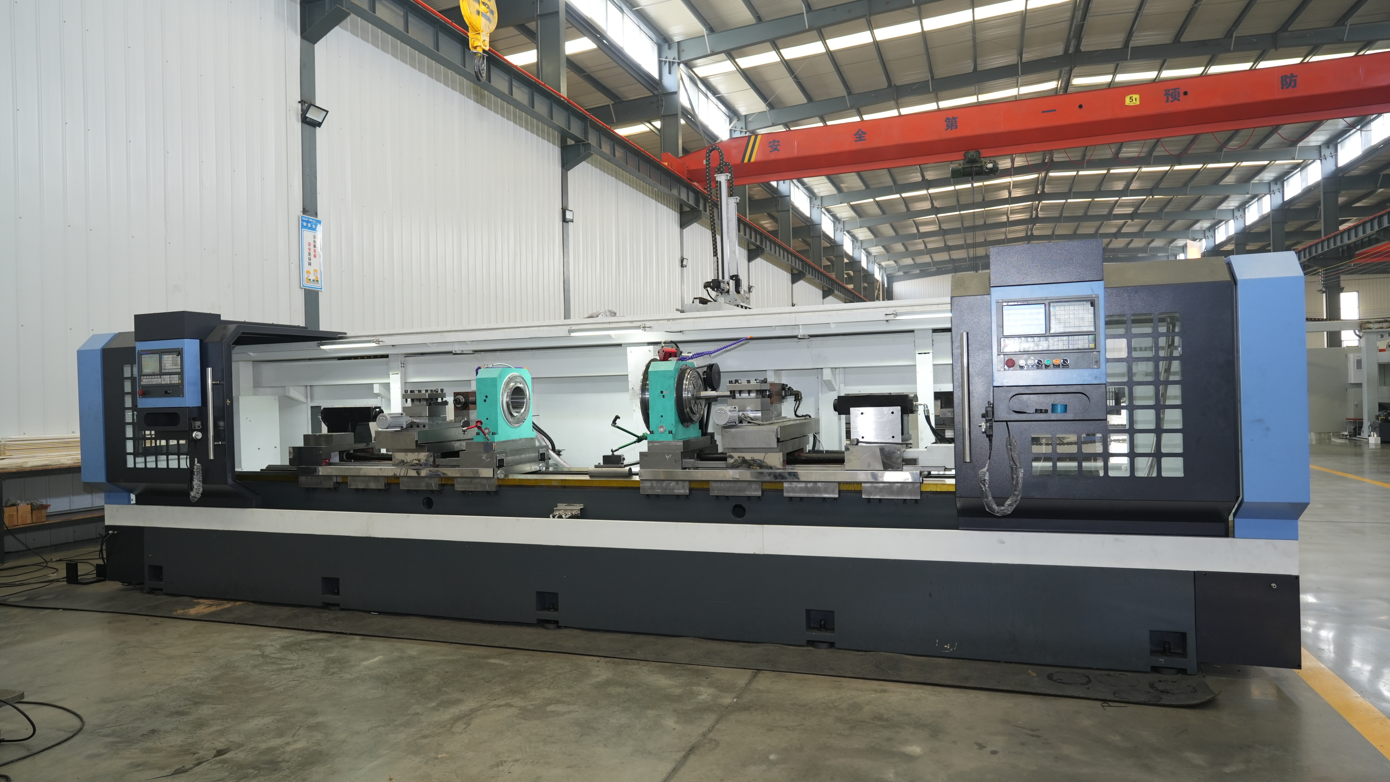 HX-70300-160 Dual-spindle CNC Lathe, Horizontal Flat Bed 4-axis Linkage Machining Equipment
