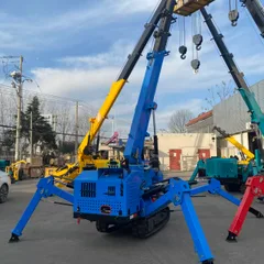XZ03A 3 Ton Crawler Spider Crane, Mini Hydraulic Lifting Crane for Narrow Space