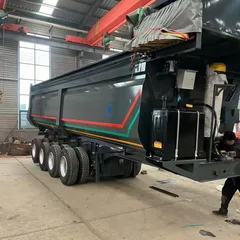 4 Axle U-Type Rear Tipper Semi Trailer, Muck Sand Stone Construction Dump Semi-Trailer Customizable Factory Price Around 85000 RMB