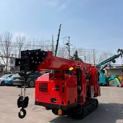 XZ03C 3 Ton Crawler Spider Crane Mini Hydraulic Hoist for Indoor & Outdoor Narrow Workspace