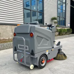 YJ-1280 Ride-on Floor Sweeper Maintenance-free Battery Street Cleaning Machine