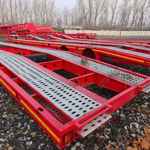 Low Flatbed Semi Trailer for Machinery Transport, Drop Deck Heavy Equipment Hauler Semi-Trailer