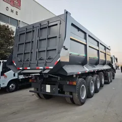 Custom Rear Tipper Semi Trailer, Heavy-Duty End Dump Semi-Trailer for Sand Ore Construction Material Transport, Factory Direct Price Around 85000 RMB