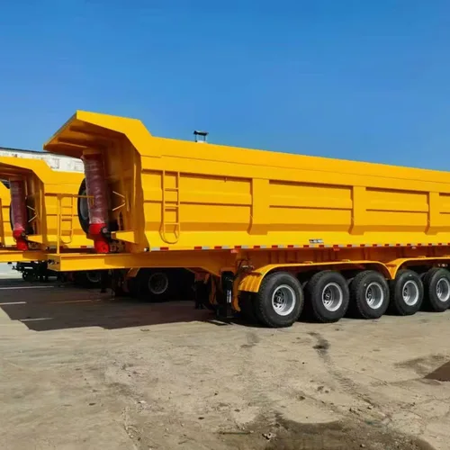 Custom Rear Tipper Semi Trailer, Heavy-Duty End Dump Semi-Trailer for Sand Ore Construction Material Transport, Factory Direct Price Around 85000 RMB