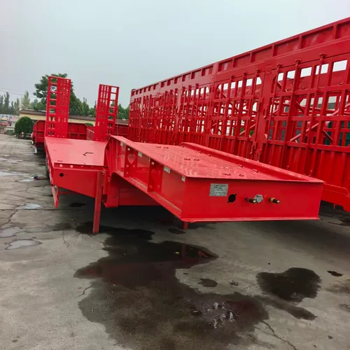 13m×3m Wide Lowbed Semi Trailer, Customizable Tires Excavator Transport Semi-Trailer