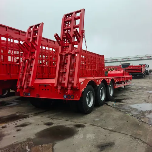13m×3m Wide Lowbed Semi Trailer, Customizable Tires Excavator Transport Semi-Trailer