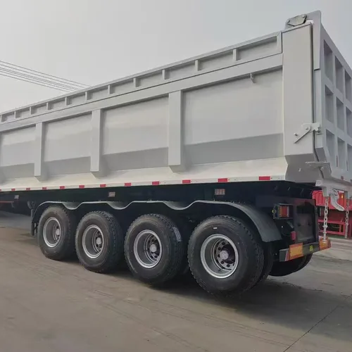 4 Axle U-Type Rear Tipper Semi Trailer, Muck Sand Stone Construction Dump Semi-Trailer Customizable Factory Price Around 85000 RMB
