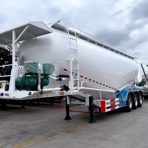 45CBM Vertical Bulk Cement Tank Semi-Trailer Powder Material Transport Tanker