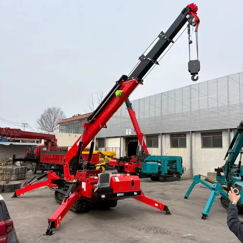 XZ05A 8 Ton Crawler Spider Crane, Large Load Mini Tracked Hoist for Restricted Construction Zones