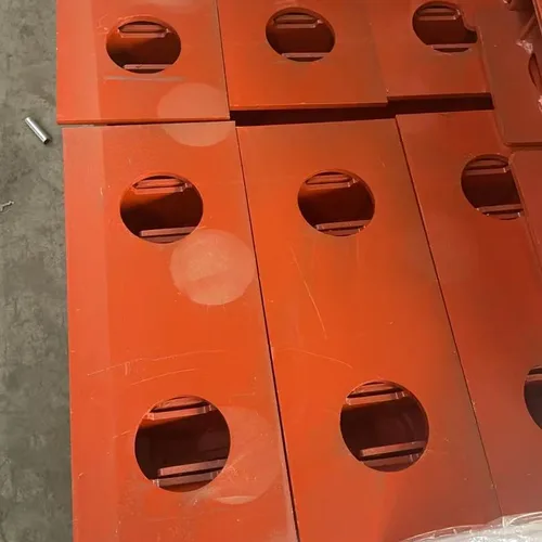 Semi-trailer Single Twist Lock Housing 215*215mm Container Lock Base Red Painted Steel Bracket