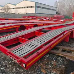 Low Flatbed Semi Trailer for Machinery Transport, Drop Deck Heavy Equipment Hauler Semi-Trailer