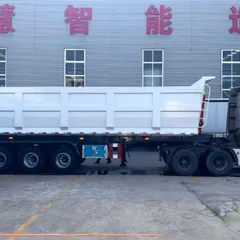 Rear-tipping Dump Semi-trailer Hydraulic Lifting Bulk Cargo Transport Trailer