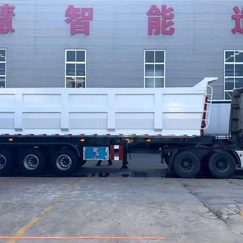 Rear-tipping Dump Semi-trailer Hydraulic Lifting Bulk Cargo Transport Trailer