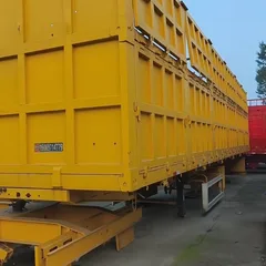 12.8m Heavy Side Tipper Semi Trailer, 4 Axle / Optional 3 Axle, Powder Coated Export Stock Cheap Clearance