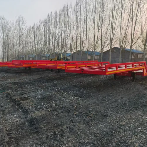 Low Bed Semi Trailer with Tool Box, Drop Deck Semi-Trailer for Excavator & Heavy Machinery Haulage
