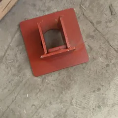 Semi-trailer Single Twist Lock Housing 215*215mm Container Lock Base Red Painted Steel Bracket