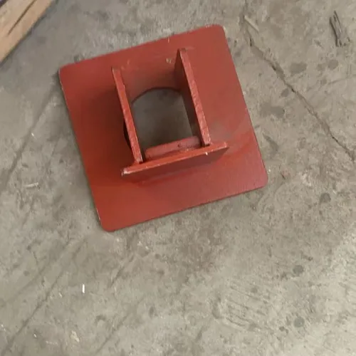Semi-trailer Single Twist Lock Housing 215*215mm Container Lock Base Red Painted Steel Bracket