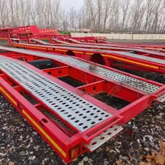 Low Flatbed Semi Trailer for Machinery Transport, Drop Deck Heavy Equipment Hauler Semi-Trailer