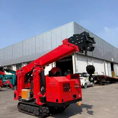 XZ03C 3 Ton Crawler Spider Crane Mini Hydraulic Hoist for Indoor & Outdoor Narrow Workspace