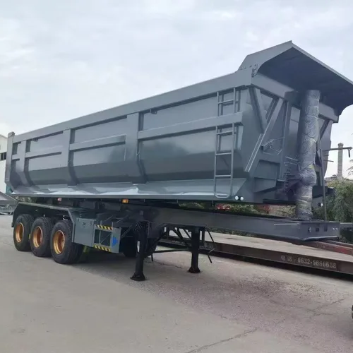 4 Axle U-Type Rear Tipper Semi Trailer, Muck Sand Stone Construction Dump Semi-Trailer Customizable Factory Price Around 85000 RMB