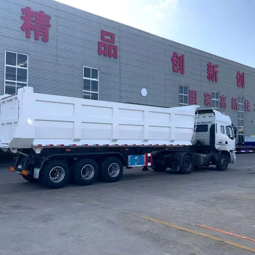 Rear-tipping Dump Semi-trailer Hydraulic Lifting Bulk Cargo Transport Trailer
