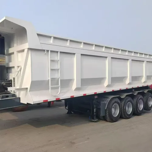 4 Axle U-Type Rear Tipper Semi Trailer, Muck Sand Stone Construction Dump Semi-Trailer Customizable Factory Price Around 85000 RMB
