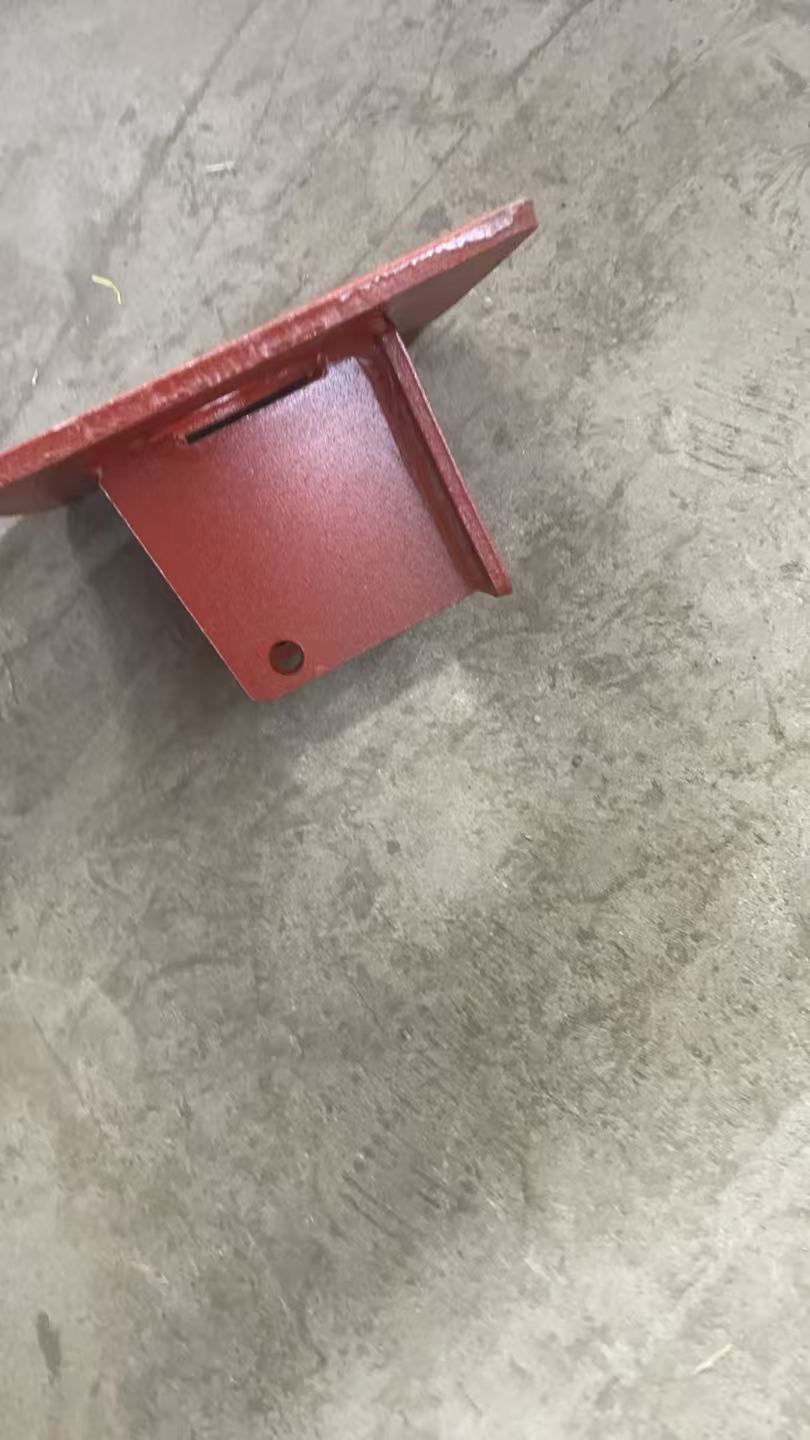 Semi-trailer Single Twist Lock Housing 215*215mm Container Lock Base Red Painted Steel Bracket