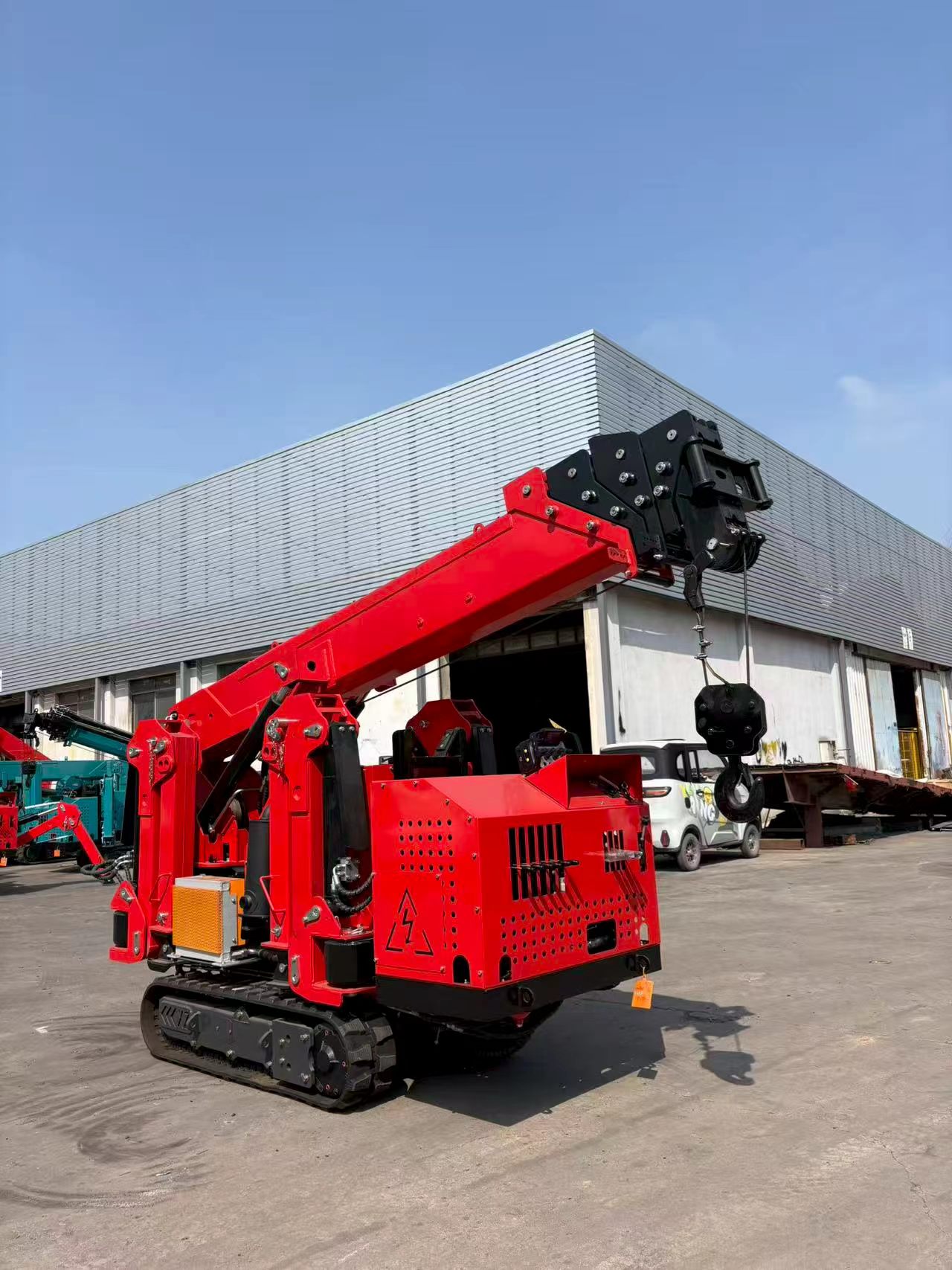 XZ03C 3 Ton Crawler Spider Crane Mini Hydraulic Hoist for Indoor & Outdoor Narrow Workspace