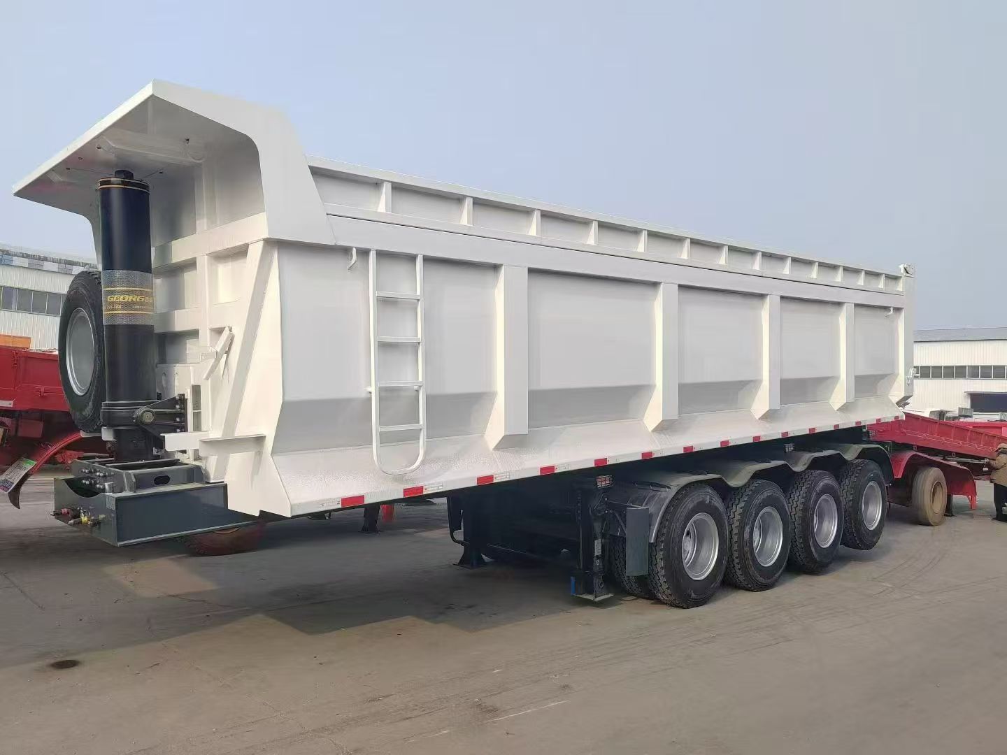 4 Axle U-Type Rear Tipper Semi Trailer, Muck Sand Stone Construction Dump Semi-Trailer Customizable Factory Price Around 85000 RMB