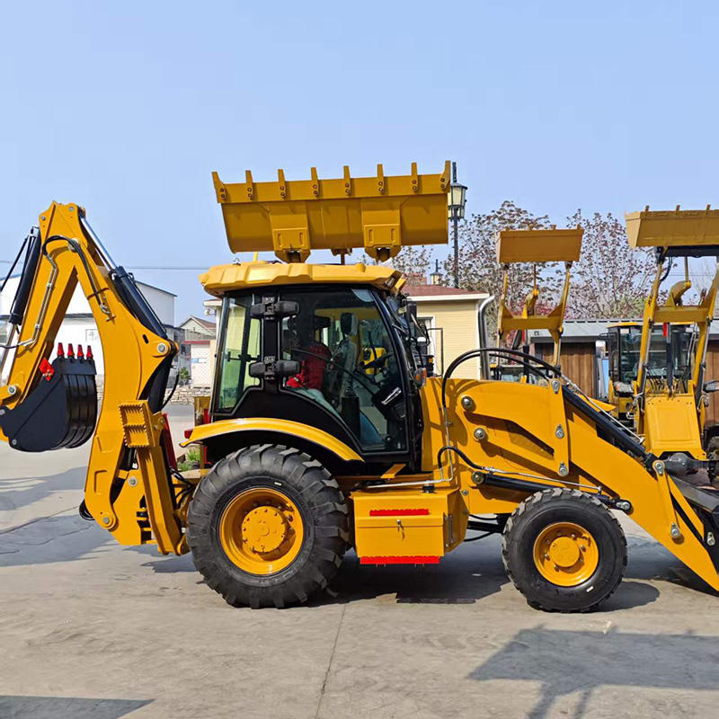 Professional construction backhoe loader with hydraulic pilot control