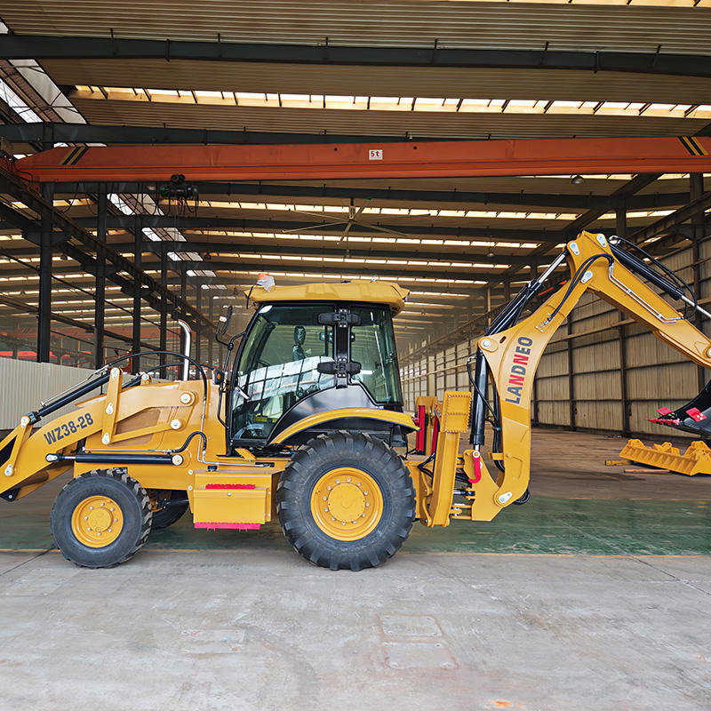 WZ38-28 backhoe loader with Yuchai engine and extendable excavator arm