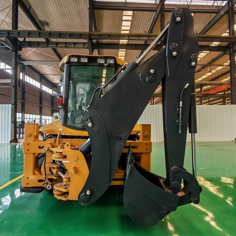 Euro 5 EPA 75KW Cummins backhoe loader for construction projects
