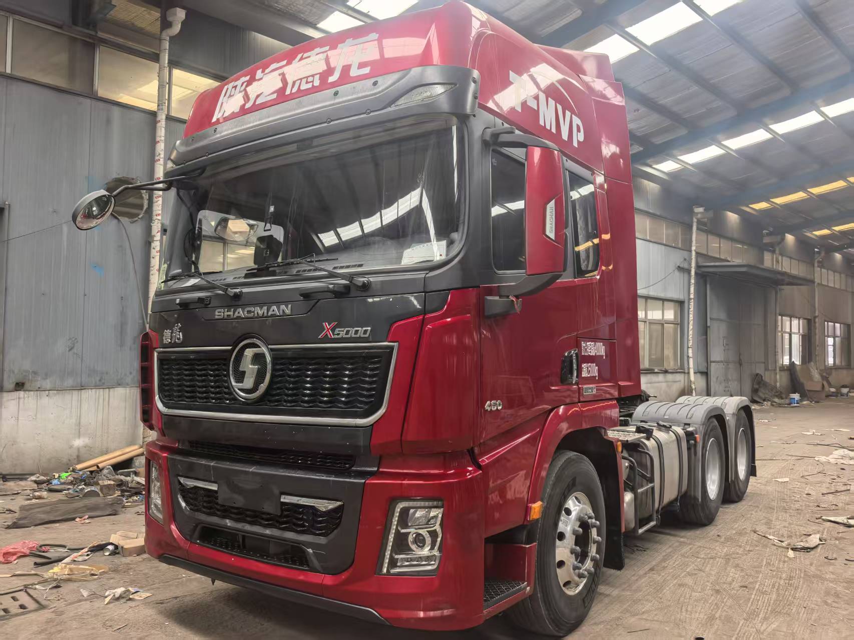 Used Shacman Delong X5000 Tractor Truck, 480HP Weichai 13L Engine, 12-Speed Fast Gearbox with Hydraulic Retarder, 8 Airbag Suspension, Produced Jul 2022, Price 23000 USD