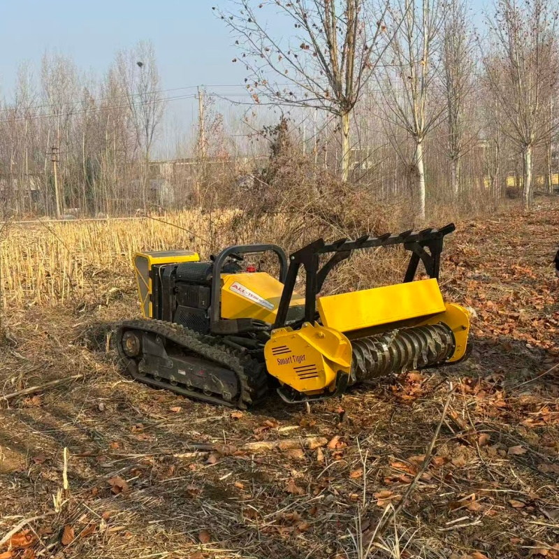 40HP Remote Controlled Land Reclamation Robot for Firebreak Clearing Stump Removal  Wasteland Widening