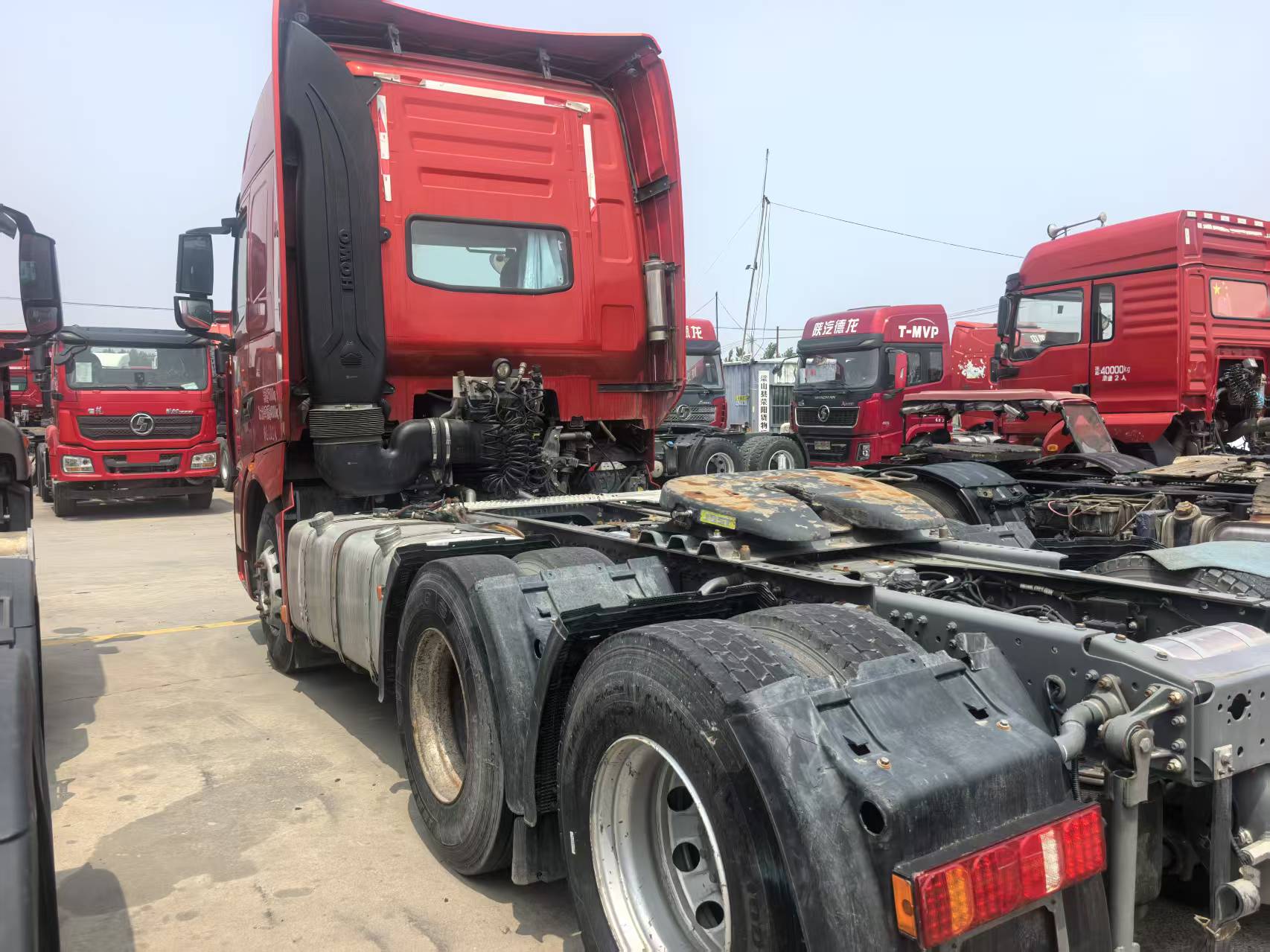 Used Sinotruk Howo TH7 Tractor Truck, MC13 540HP AMT Auto Transmission with Hydraulic Retarder, 8 Airbag Suspension, Made Sep 2022, Price 23000 USD