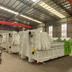 7CBM Hook Lift Waste Container 38002200800mm Roll Off Dumpster With 5mm Floor & Electric Tarpaulin Factory Price 18000 RMB