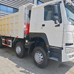 Used HOWO 8×4 4-axle Tipper Dump Truck, 336/371/375/420HP Mining Dumper With 31-40T Load Capacity