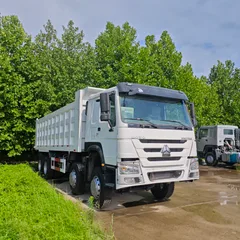 Used HOWO 8×4 4-axle Tipper Dump Truck, 336/371/375/420HP Mining Dumper With 31-40T Load Capacity