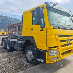 Used SINOTRUK HOWO 6×4 Tractor Head, 6-cylinder Diesel Engine, 10-speed Manual Gearbox