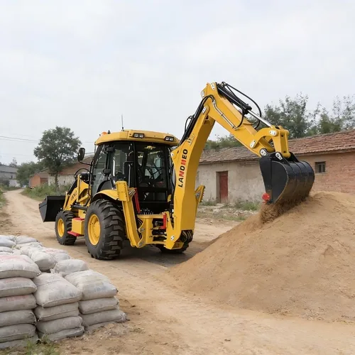 Multifunction backhoe loader with pilot hydraulic control system