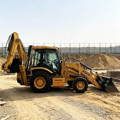 All terrain 8 ton backhoe loader with Yuchai engine and hydraulic system