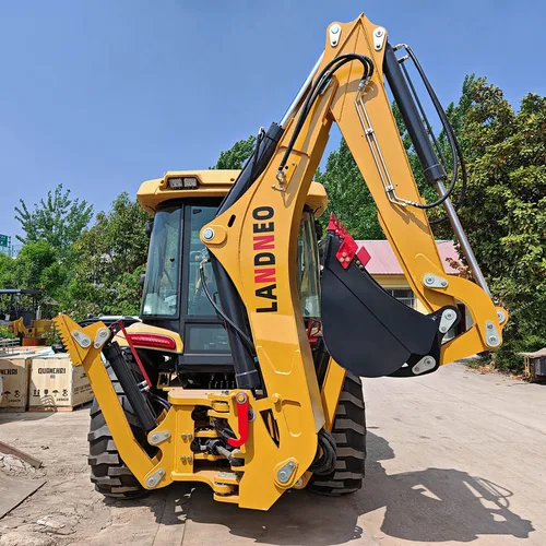 8 ton backhoe loader with 4WD traction for rough terrain operation