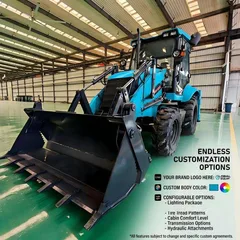 Mini retroexcavadora backhoe loader with strong digging power