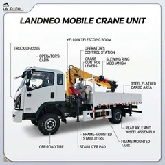 high stability aerial work platform truck for elevated operations