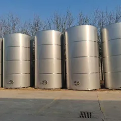 5000L 304 Stainless Steel Storage Tank Vertical Double Cone Mixing Tank For Food Beverage