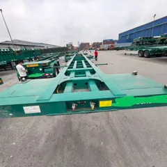 Export Standard Container Skeleton Trailer Light Weight 20ft 40ft Container Transport Chassis Semi-Trailer