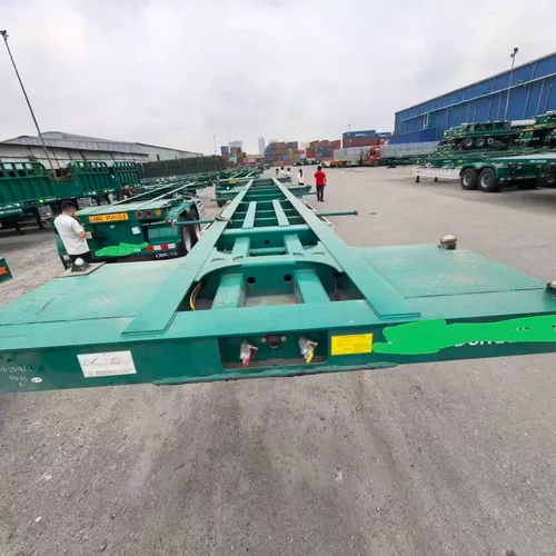 Export Standard Container Skeleton Trailer Light Weight 20ft 40ft Container Transport Chassis Semi-Trailer