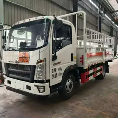 Used Sinotruk Howo Light Rack Gas Cylinder Dangerous Goods Truck 9Ton Flammable Gas Transport Vehicle Price 100000-150000